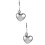 Worgeous2pcs Μπλε φιάλη με μπρελόκ σε σχήμα καρδιάς, μικρό μπουκάλι κρασιού, μπουκάλι 1