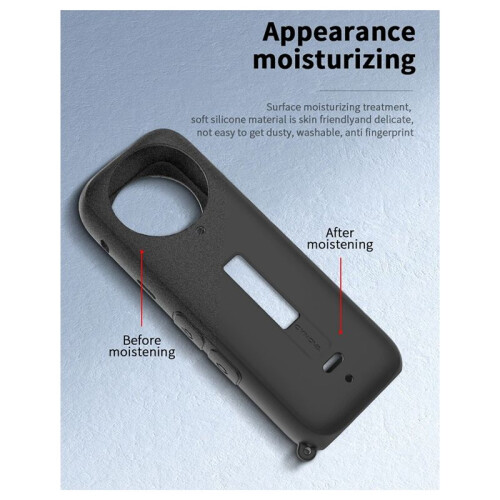 Suitable for  X4 Panoramic Camera Host Silicone Sleeve Lens Silicone Sleeve Protective Cover 2