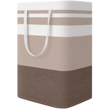 Collapsible Laundry Basket 75L Khaki