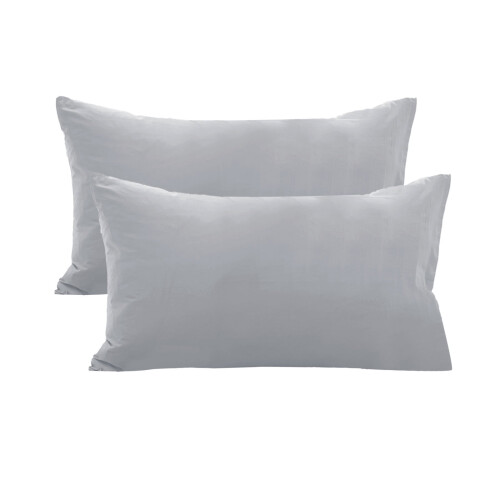 Cotton Pillowcase Set 2-Pack 29x19 in Non-Slip