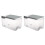 Rice Storage Bin with Lid, PP Plastic, 20 lb, Grey 1