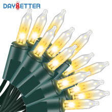 Mini LED Christmas Lights, Warm White Christmas Tree Lights, 16.4ft 50Count Bulbs for Party Yard Xmas Holiday Decorations