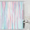 Abstract Stripe Shower Curtain 69x70" Grey Blue 1