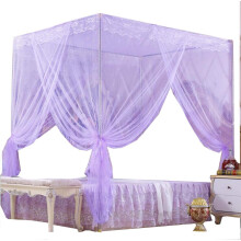 4 Corners Post Bed Curtain Canopy Bed Frame Canopies for Girls & Adults Bed Drape Netting Bedroom Decoration Accessorie