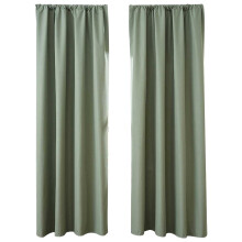Linen Blackout Curtains 53x63" 2-Panel Back Tab