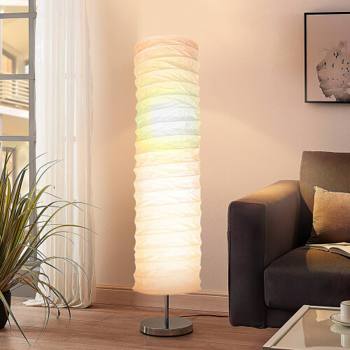 Rice Paper Floor Lamp Shade – Modern Minimalist, 1 Pack