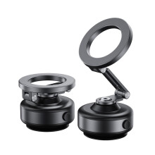 Magnetic Suction Cup Phone Holder, 360 Rotating, Aluminum