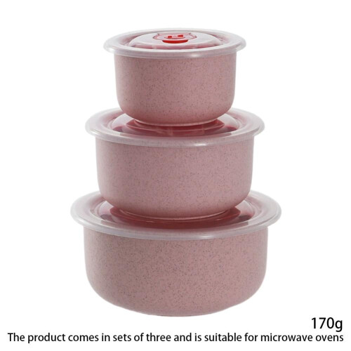 Wheat Straw Nesting Bowls Set 300ml 500ml 900ml