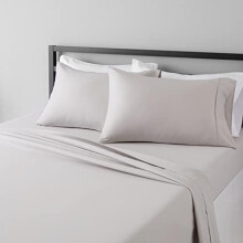 Rose Microfiber Bed Sheet Set Queen 4-Piece