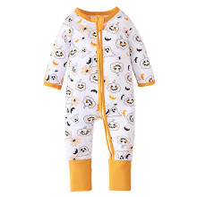 Combinaisons imprimées Halloween pour bébés filles et garçons (Z02#Jaune, 6-9 mois)