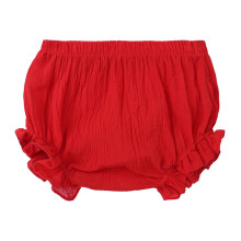 Mädchen-Trainingsshorts, Kleinkind-Baby-Mädchen-Jungen-Bloomers, Rüschen-Baumwollleinen, süße lockere Shorts, Unterwäsche 0-6 Monate