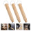 3pcs Wooden Pot Handle Milk Pan Replacement Handle Wooden Handle Grip Replacement for Pan 1