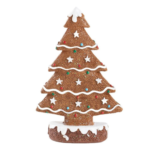Resin Gingerbread & Christmas Tree Desktop Ornament