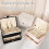 2-Layer Jewelry Organizer Box – Beige PU Leather, Portable 5