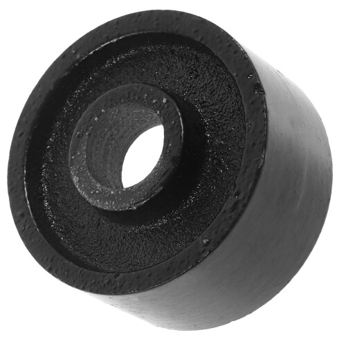 3Pcs Professional Steel Jack Roller Wheels Sturdy Black Accessories 1