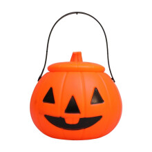 Halloween-valaistu kurpitsalyhty – pöydän keskipiste, aavemainen koriste, karkkikulho, hääjärjestäjä – yhteensopiva Halloween-teemojen