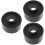 3Pcs Professional Steel Jack Roller Wheels Sturdy Black Accessories 8