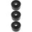 3Pcs Professional Steel Jack Roller Wheels Sturdy Black Accessories 10