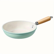 EASTIN 1pc Ceramic Non-stick Frying Pan Cast Iron Handle Hand Wash Only Universal Flat-bottomed Ceramic Stir-fry Pan for Induction Stove Gas Stove