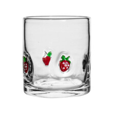 14oz Hand-Painted Christmas Rocks Glass
