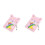2Pcs Cute Furry Pink Journal Plush Notebook with Lock 4