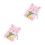 2Pcs Cute Furry Pink Journal Plush Notebook with Lock 6