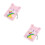 2Pcs Cute Furry Pink Journal Plush Notebook with Lock 7
