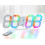 9.7" Black LED Wall Clock with Remote, Alarm & Temp Display 1