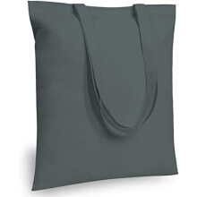 24-balenie sivých bavlnených tašiek 16"x15", ľahké opakovane použiteľné nákupné tašky – vhodné na DIY, propagačné akcie a darčeky