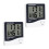 Digital termometer/hygrometer med klocka vit 1
