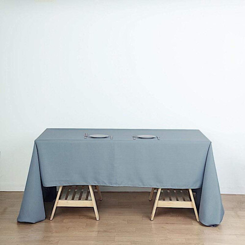 Nappe rectangulaire BalsaCircle 60" x 126" en polyester bleu poudré