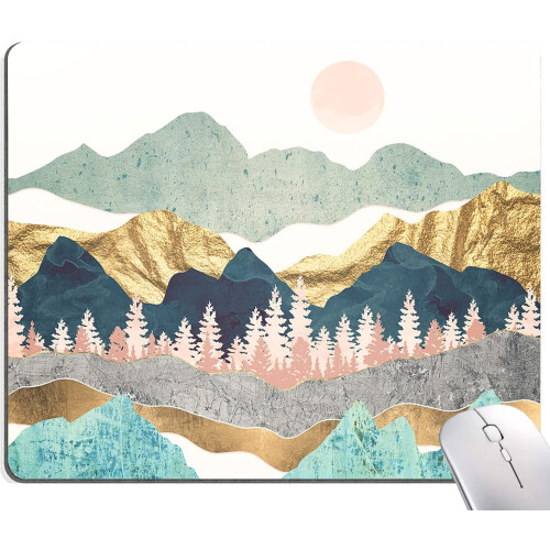Mousepad, Mouse Pad για βουνό, Mouse Pad για αφηρημένη τέχνη, Γραφείο με αντιολισθητική βάση