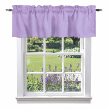 Purple Watercolour Valance 54x18in Rod Pocket