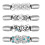 1 Set 4 Stück Strass-Pulloverclips, Strickjackenclips, Kleideraccessoires (Silber) 1