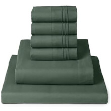 6-Piece Queen Sheet Set Deep Pocket Brushed Microfiber