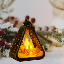 Veilleuse rétro, lampe de table LED vintage, veilleuse de bureau portable, lampe de chevet pour chambre, fenêtre, sapin de Noël, décoration