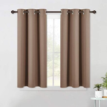 Blackout Curtains with Silver Grommets 34x60 in Set of 2