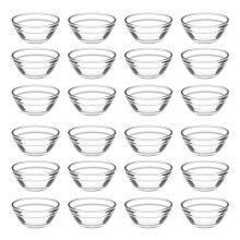 Mini-Glasschalen 45 ml – stapelbar, mikrowellen- und spülmaschinengeeignet