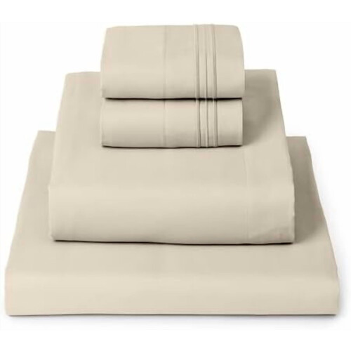 Microfiber Bed Sheet Set Queen 4-Piece