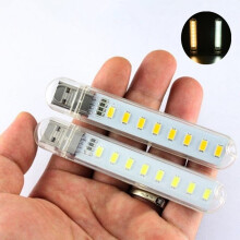 Lampe de lecture portable mini LED 5V avec éclairage USB protecteur pour les yeux, compatible avec les batteries externes et les ordinateurs