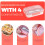 4-Fächer-Bento-Box, 1100 ml, PP-Lunchbox 4