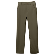 Girls' Stretch Twill School Pants, Straight Leg Pull-On Uniform Slacks with Pockets, Comfortable for Ages 15-16