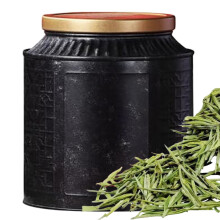 Bosca Tae Ceirmeach – Próca Tae Mini Séalaithe Seanré, Cannastar Cistine Iniompartha, 0.5kg Dubh, comhoiriúnach le stóráil tae caighdeánach