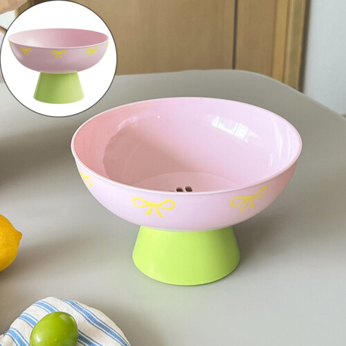 Hjärtmönster plastfruktskål med avloppsbotten
