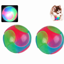 MesaSe2Pcs Minge Luminoasă Spinoasă, Jucărie pentru Câini cu LED-uri Strălucitoare Activată prin Săritură, Minge Luminoasă Elastică