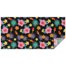 Floral Polyester Rectangle Tablecloth 60x120 in