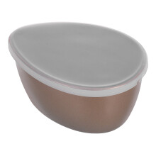 FRCOLOR Antihaft-Eierkuchenform mit Deckel, 320 ml, mikrowellengeeignete Backform – Kompatibel mit Standardöfen