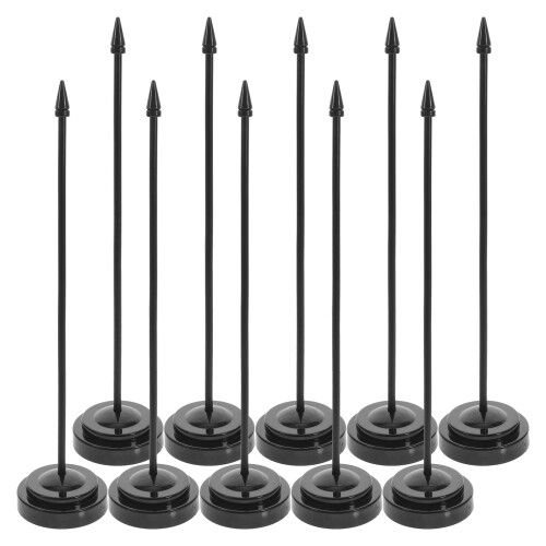 Desktop Flag Holder Plastic Base 12 pcs