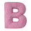 Corduroy Letter Pillow A-Z 40 cm Hugging Shape 1