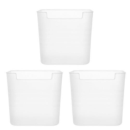 Clear PP Fridge Organizer Bins (3 pcs)